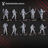 3D Printed Trench Conquistadors x10 by DakkaDakka Mininatures