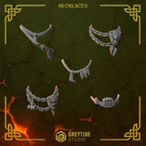 3d Printed Anvil Wardens Necklaces by Greytide Studio