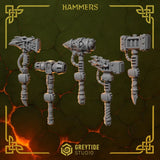 3d Printed Anvil Wardens Hammers x10 by Greytide Studio