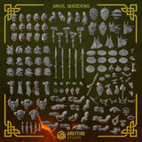 3d Printed Anvil Wardens Shoulderpads #2 x10 by Greytide Studio