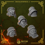 3d Printed Anvil Wardens Shoulderpads #2 x10 by Greytide Studio