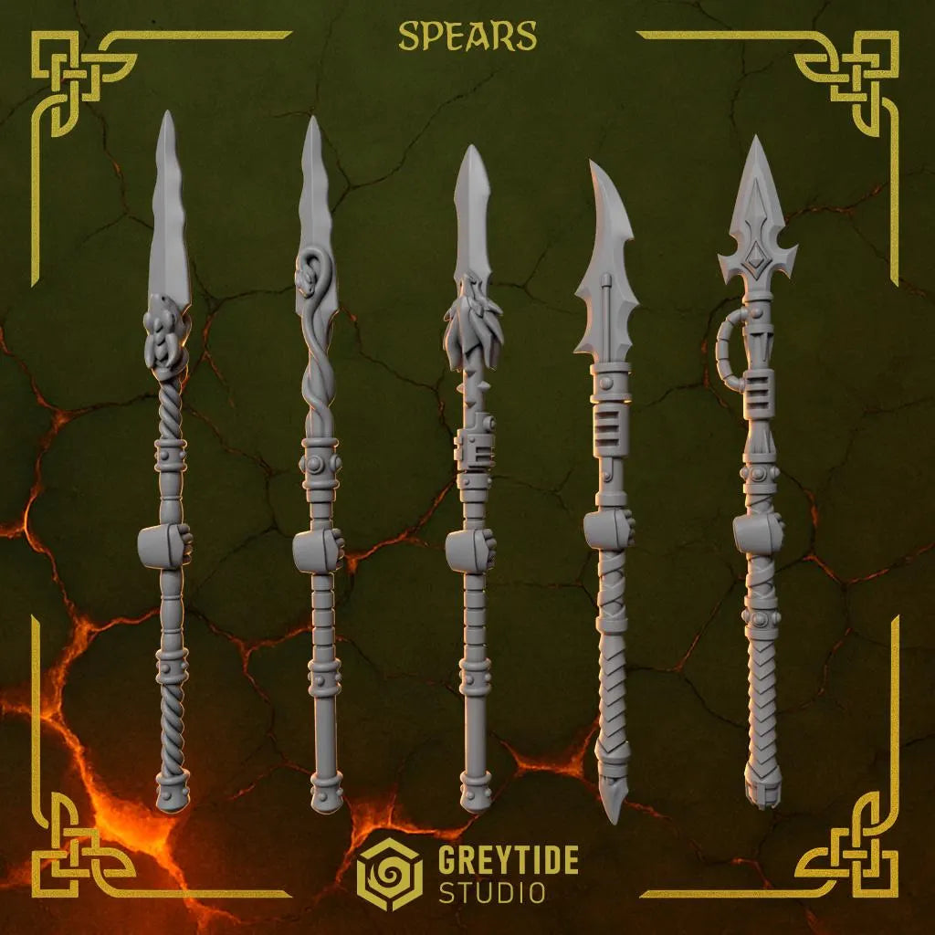 3d Printed Anvil Wardens Spears x10 by Greytide Studio