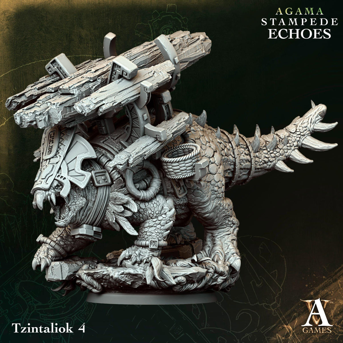 3D Printed Tzintaliok by Archvillain Games