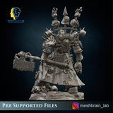 3d Printed Doom Marine Executor Lord By Meshbrain Labs Miniatures