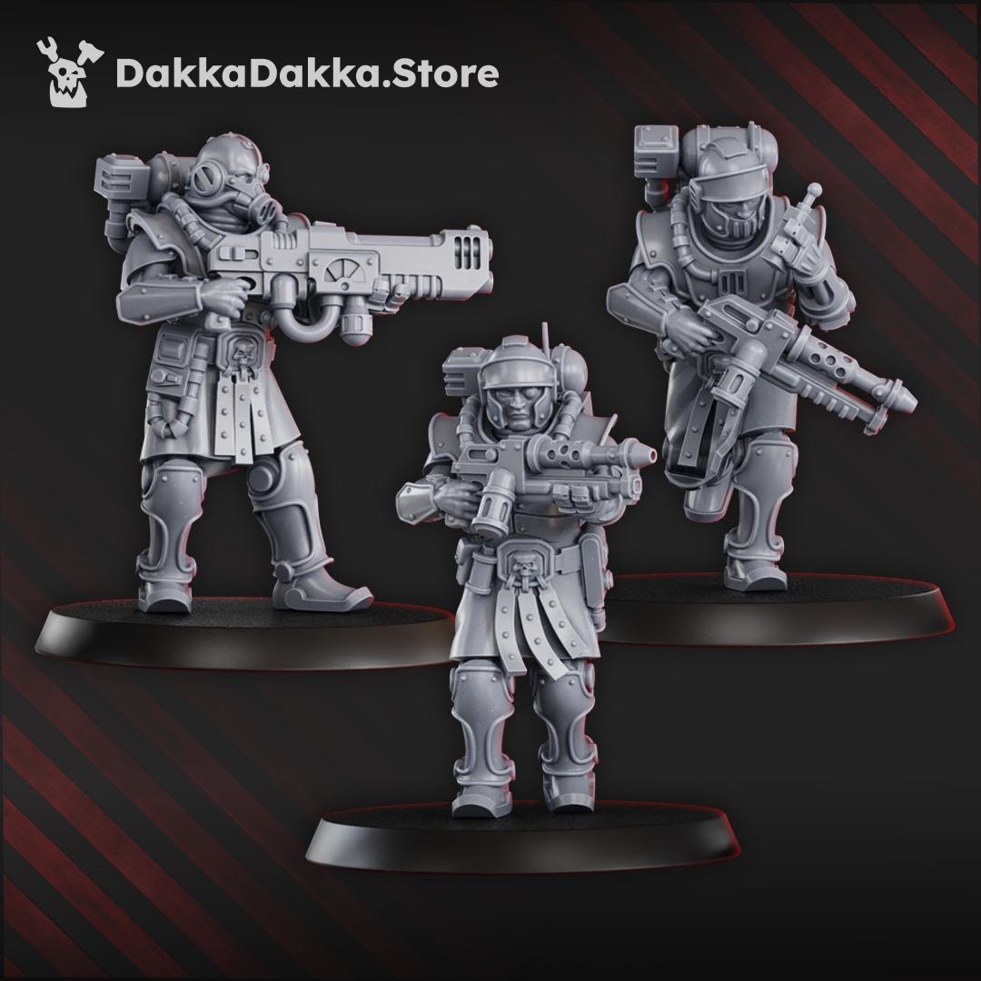 3D Printed Satellitum Mechguards Squad x10 by DakkaDakka Mininatures