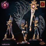 3D Printed Lust Fallen Command Group by Lost Kingdom Miniatures