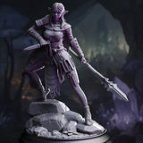 3D Printed Drow Pathfinder by DM Stash