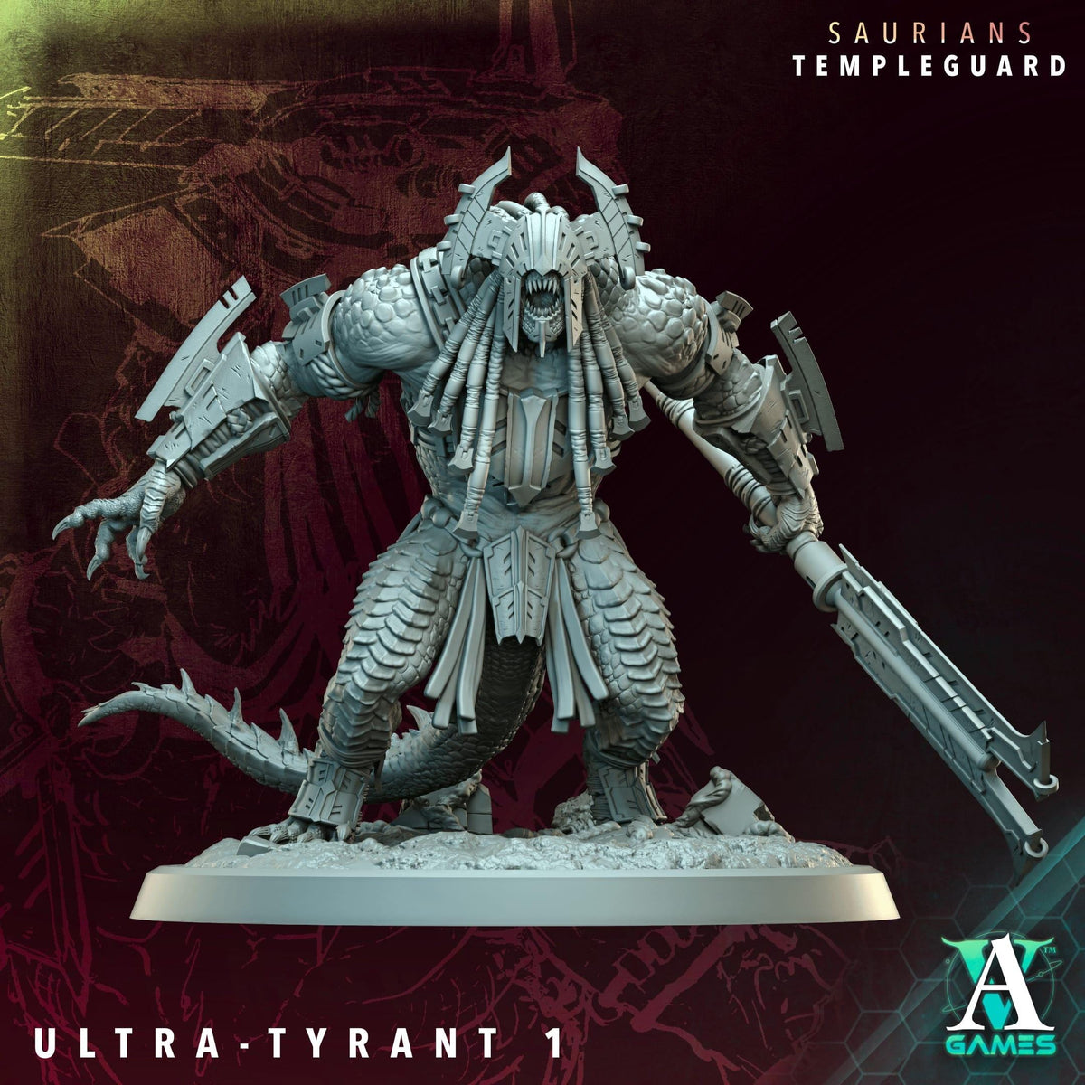 3D Printed Ultra-Tyrants by Archvillain Games