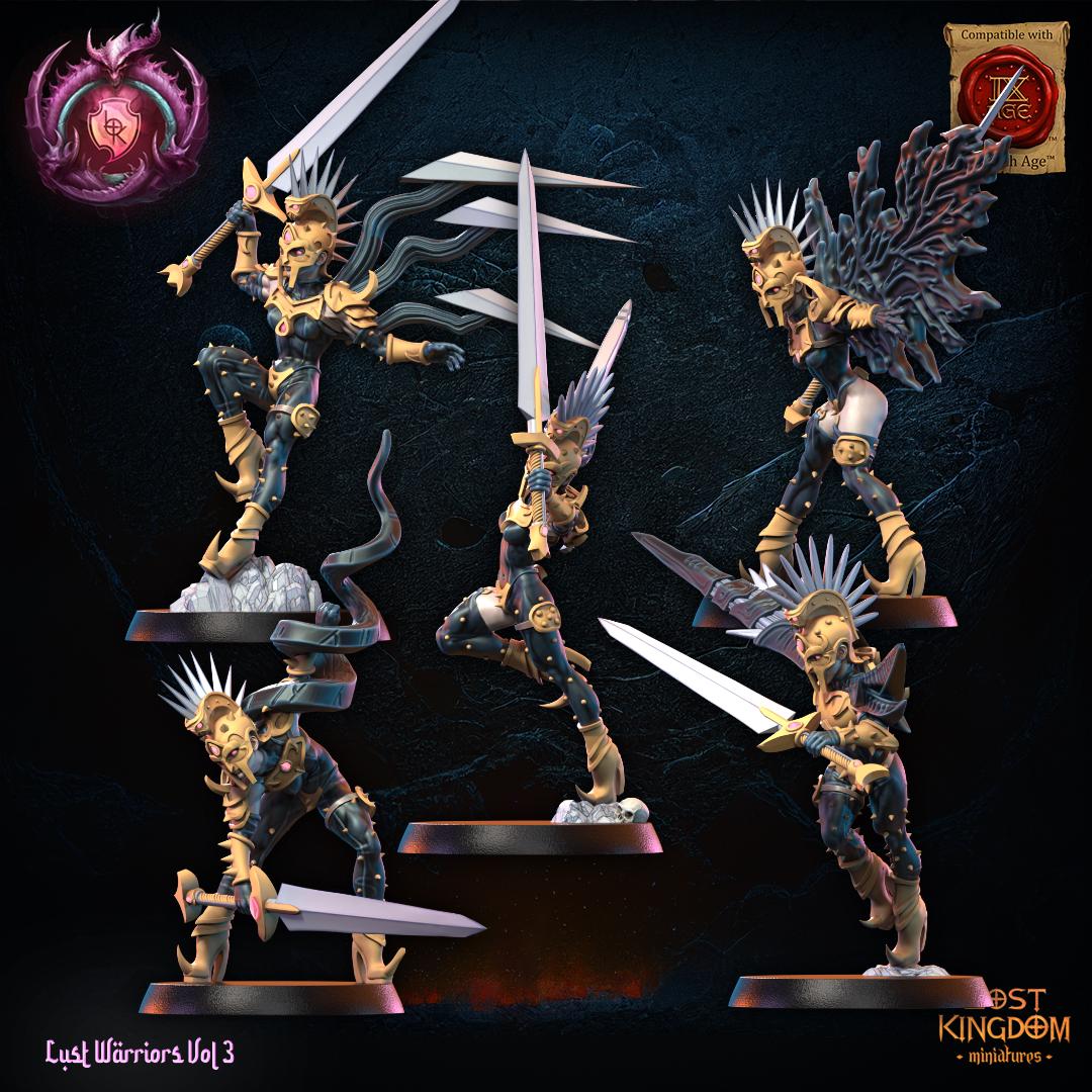 3D Printed Lust Fallen Regiment by Lost Kingdom Miniatures