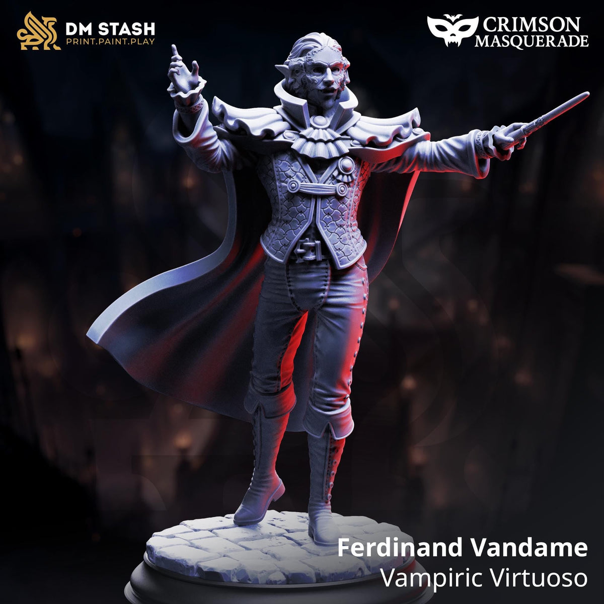 3D Printed Vampiric Virtuoso = Ferdinand Vandame by DM Stash