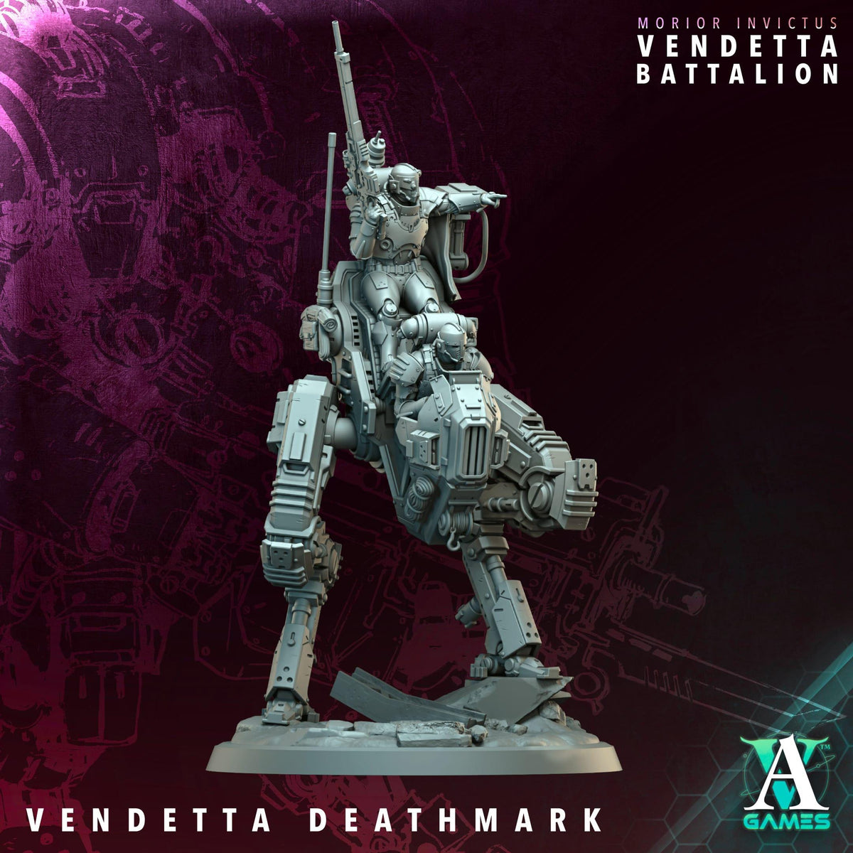 3D Printed Vendetta Walkers by Archvillain Games