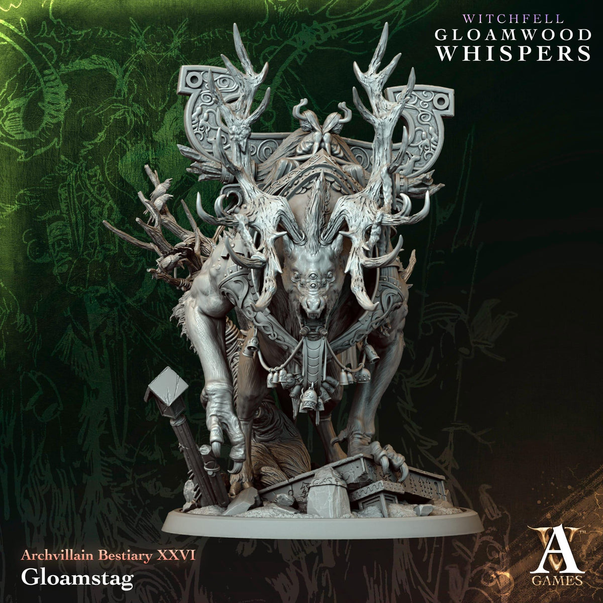 3D Printed Beastbinder Crone by Archvillain Games