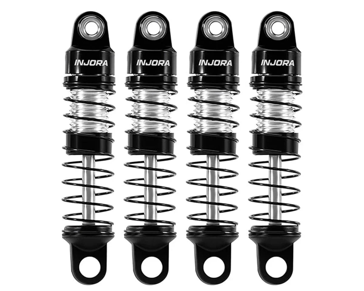 Injora INJSCX30-08BS Axial SCX30 26mm Pre-Assembled Aluminum Shock Set (4)