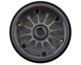 Injora INJW7005TI-19 0.7" D19 Ripple Aluminum Micro Crawler Beadlock Wheels (Grey) (4) (4.2g ea) (0.5mm Offset)