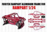 FURITEK FUR-2142 Rampart Aluminum Frame - (RED)