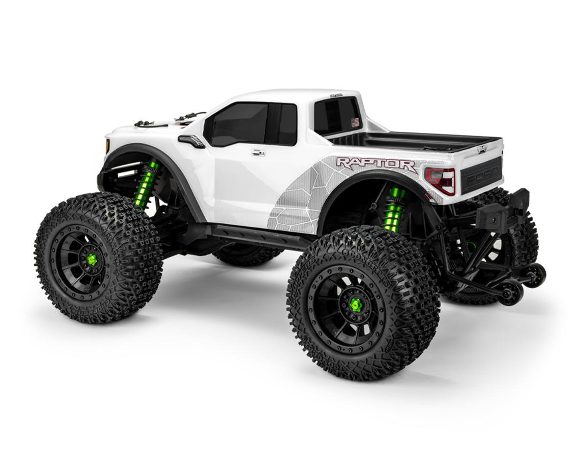 JConcepts JCO0460 2023 Ford Raptor Monster Truck Pre-Trimmed Body for Traxxas® X-Maxx® (Clear)