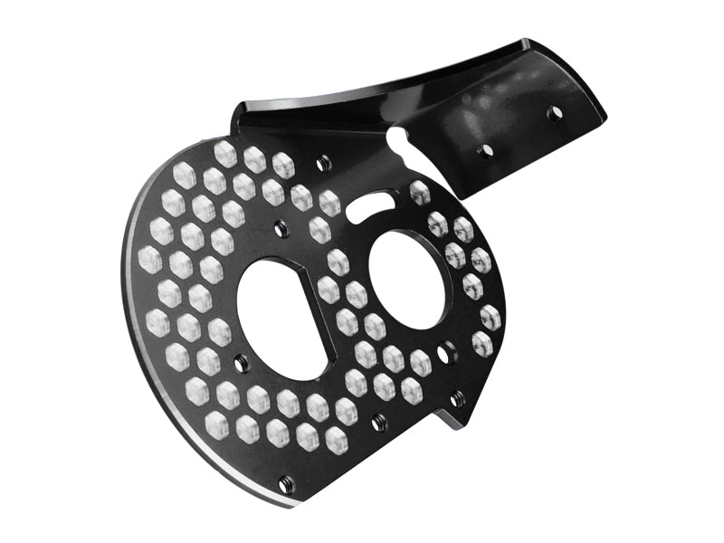 JC Concepts 2319-2 RC10 Aluminum Rear Motor Plate, Honeycomb, Black