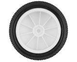 JConcepts 3108-101011 Fuzz Bite LP 2.2" Pre-Mounted 4WD Front Buggy Carpet Tires (White) (Pink) (2) w/12mm Hex