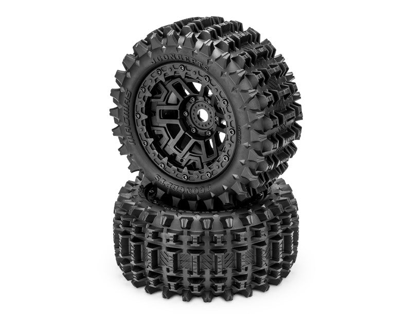 J CONCEPTS 4088-39912 Magma - Pre-Mounted on JC #3450B Wheels, Fits Traxxas Sledge / Kraton 6S