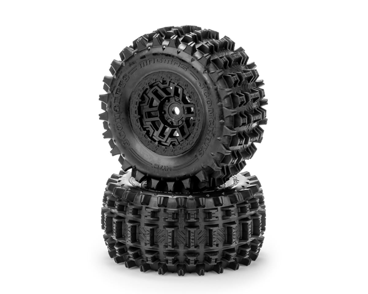 JConcepts JCO4172-30912 Magma Pre-Mounted Tires for Traxxas® Mini XRT™ (2) (Yellow) w/12mm Hex