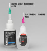 JConcepts RM2 Glue Tip Needles Thin Or Medium Bore Blue For JC #2043T /2043M