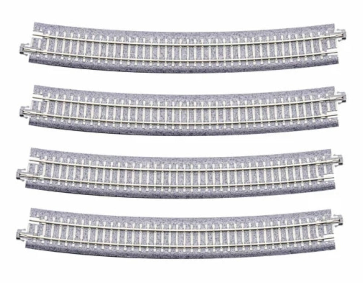 Kato 20-152 N Scale Concrete Tie 718mm (28 1/4") Radius 15° Curve Track [4 pcs]