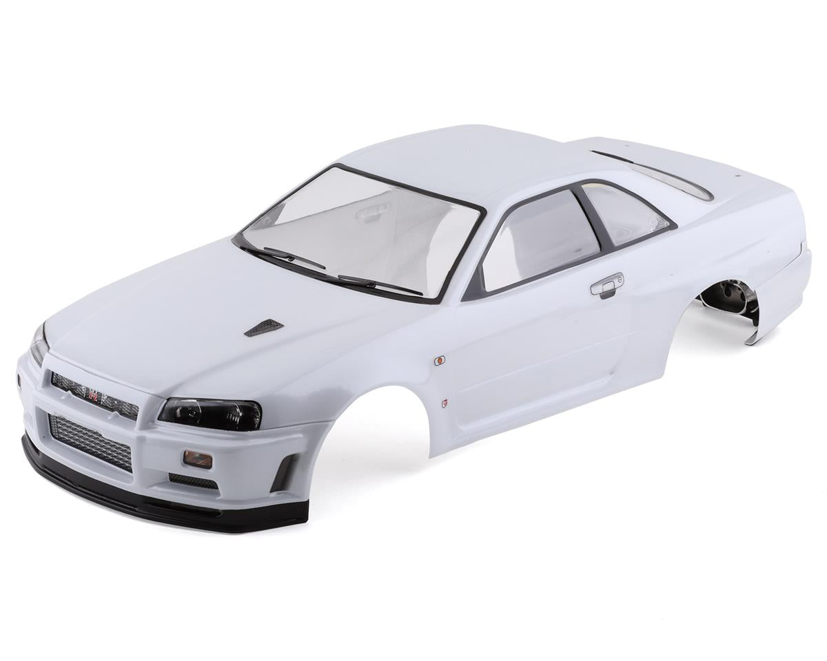 Killerbody 48644 Nissan Skyline R34 Pre-Painted 1/10 Touring Car Body (Pearl White)