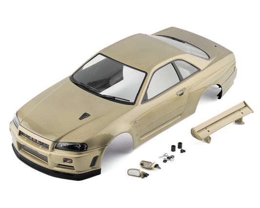 Killerbody 48645 Nissan Skyline R34 Pre-Painted 1/10 Touring Car Body (Champaign Gold)