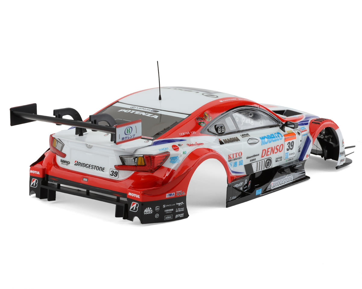 Killerbody 48660 Denso Kobelco Sard RC F Pre-Painted 1/10 Touring Car Body (White/Red)