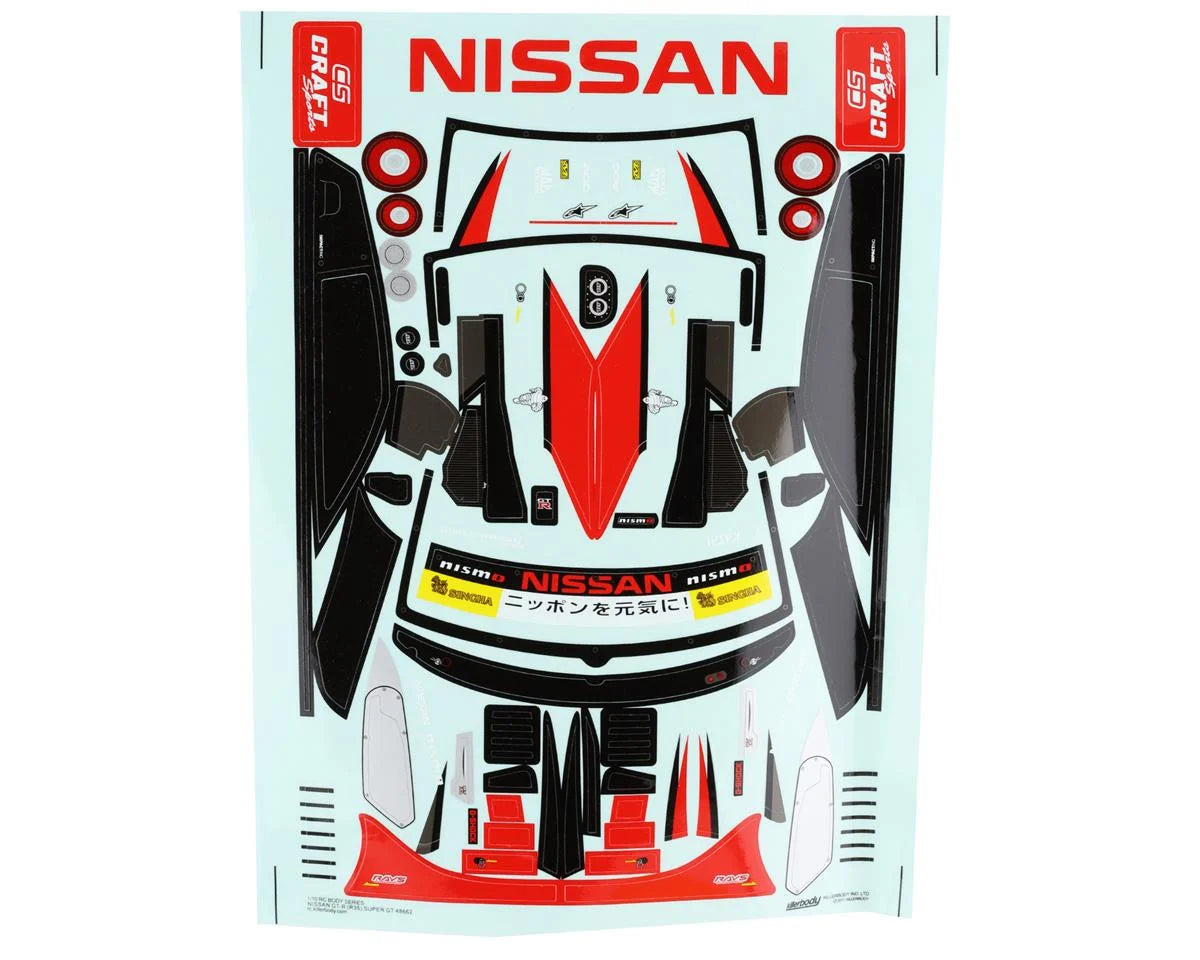 Killerbody 48754 Motul Autech R35 GT-R 2016 NISMO 1/10 Touring Car Body (Clear)