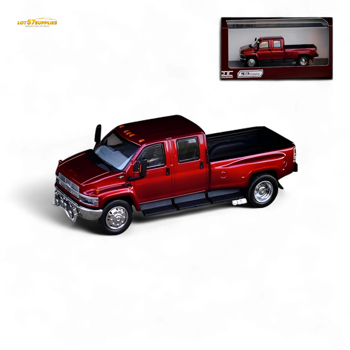 MK Miniatures & GOC Chevrolet Kodiak Metallic Red 1:64