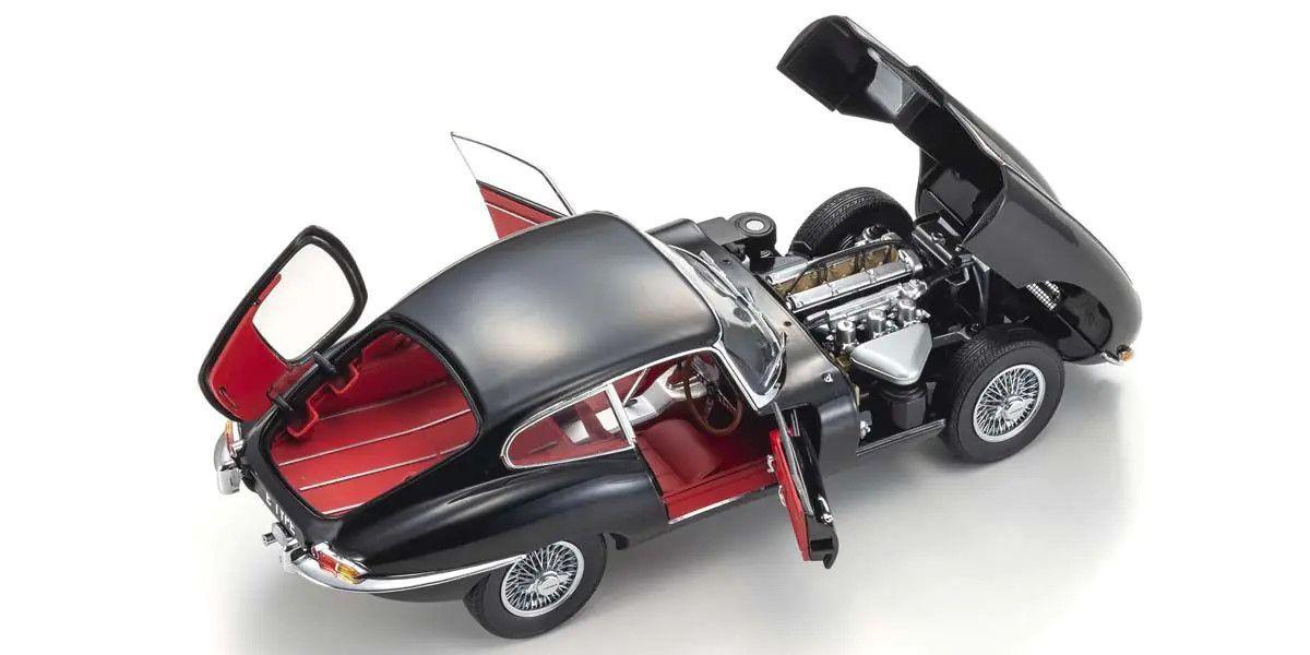 KYOSHO ORIGINAL 1/18scale Jaguar E-Type (Black) 08954BK Diecast Car