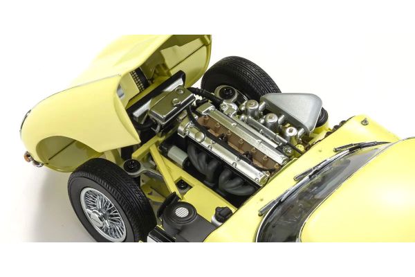 KYOSHO 08954LY ORIGINAL 1/18scale Jaguar E-Type (Yellow)