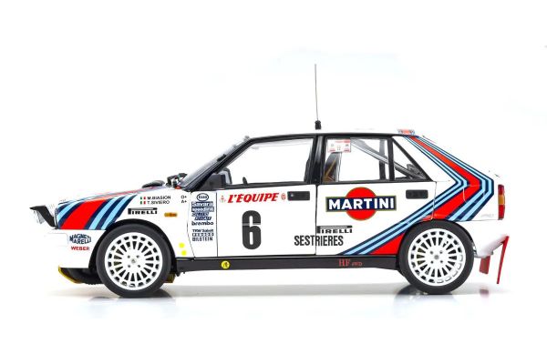 KYOSHO 08960A ORIGINAL 1/18scale Lancia Delta HF 4WD Monte Carlo "Team Lancia Martini" 1987 #6