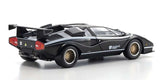 KYOSHO KYO08320C 1/18 Scale Lamborghini Countach LP500R Black Model Diecast Car