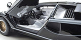 KYOSHO KYO08320C 1/18 Scale Lamborghini Countach LP500R Black Model Diecast Car