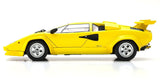 KYOSHO KYO08320Y 1/18 Scale Lamborghini Countach LP5000 Quattrovalvole Yellow Model Diecast Car