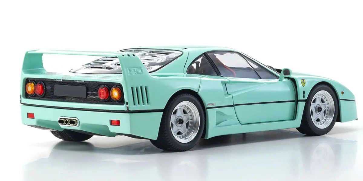 Kyosho 08416MG 1/18 Ferrari F40 Scale Model Mint Green Diecast Car