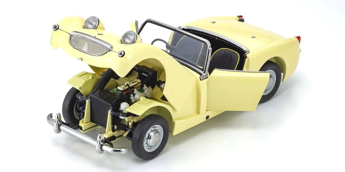 KYOSHO KYO08953PY 1/18 Scale Austin Healey Sprite Primrose/Yellow Model Diecast Car