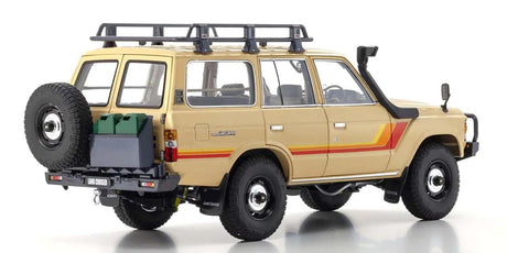 KYOSHO KYO08956XBE 1/18 Scale Toyota Land Cruiser 60 with Optional Parts Beige Model Diecast Car