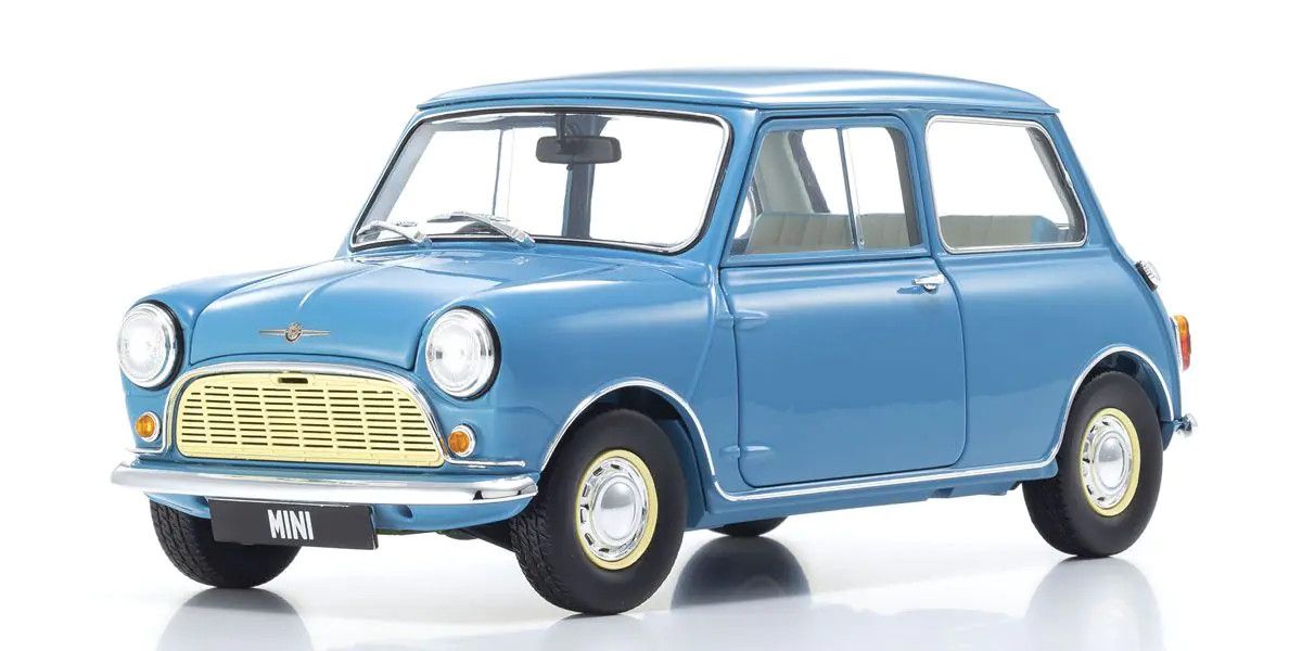 KYOSHO KYO08964BL 1/18 Scale Morris Mini Minor Clipper Blue Model Diecast Car