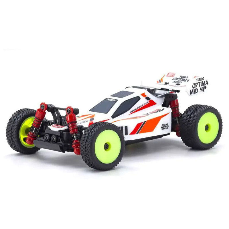 KYOSHO 32095W Mini-Z Buggy Turbo Optima Mid Special White, Readyset