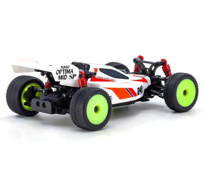 KYOSHO 32095W Mini-Z Buggy Turbo Optima Mid Special White, Readyset