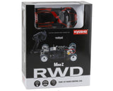 Kyosho KYO32344BKR MR-03 RWD Mini-Z ReadySet w/Audi R8 2016 LMS Body w/2.4GHz Radio (Black/Red)