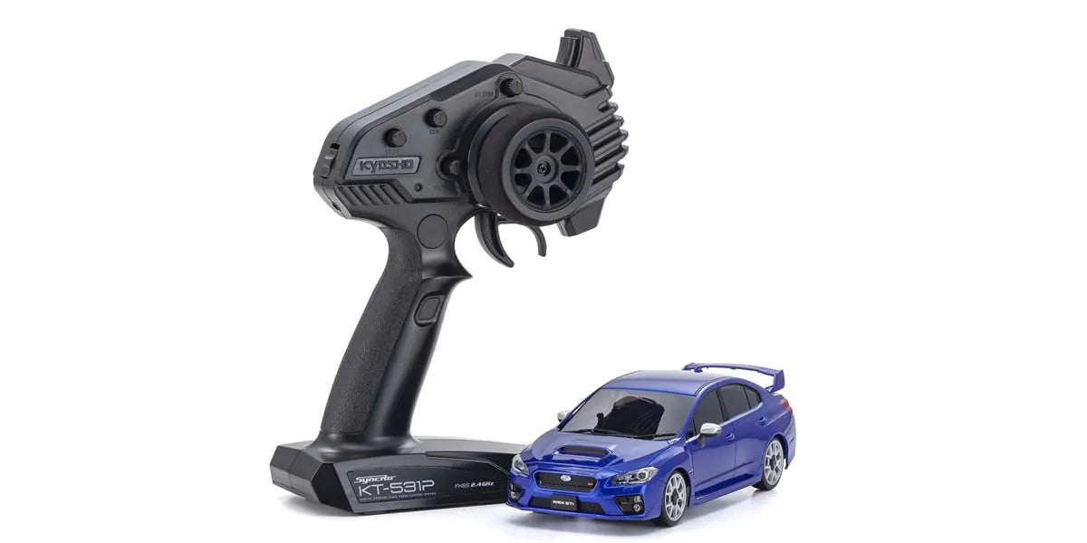 KYOSHO 32630BL Mini-Z AWD MA-20 ReadySet Subaru Impreza WRX STI, Blue