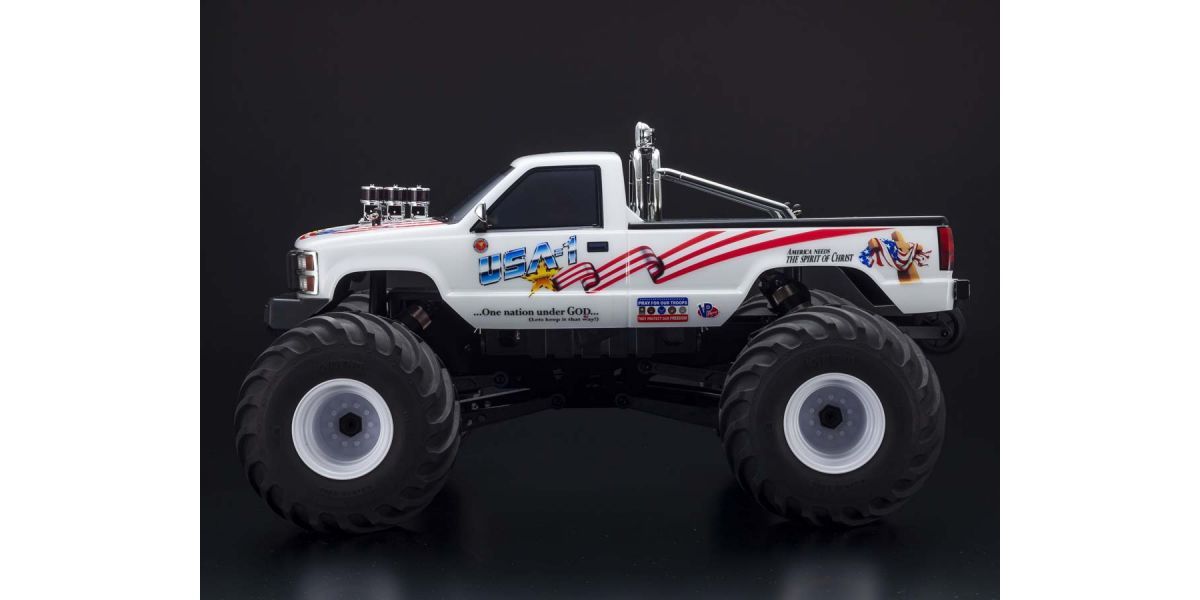 KYOSHO 34257D 1/8 Scale Radio Controlled Brushless Motor Powered 4WD Monster Truck USA-1 VE readyset w/KT-231P+