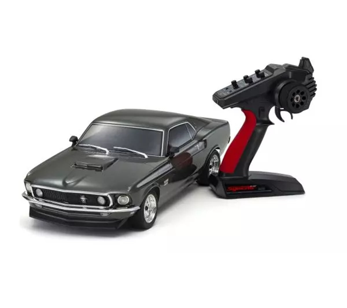 Kyosho KYO34437T1 1:10 EP 4WD 1969 Ford Mustang Boss 429 Black Jade Readyset Fazer Mk2 FZ02