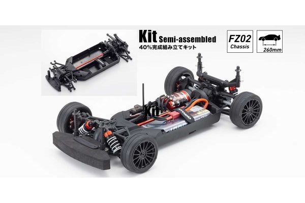 KYOSHO KYO34461C Fazer Mk2 FZ02 Chassis Kit RC Electric Powered 4WD Car