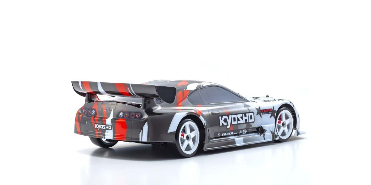 Kyosho EP Fazer Mk2 FZ02-D Toyota Supra A80 ReadySet (Blanco/Negro/Rojo) con Syncro