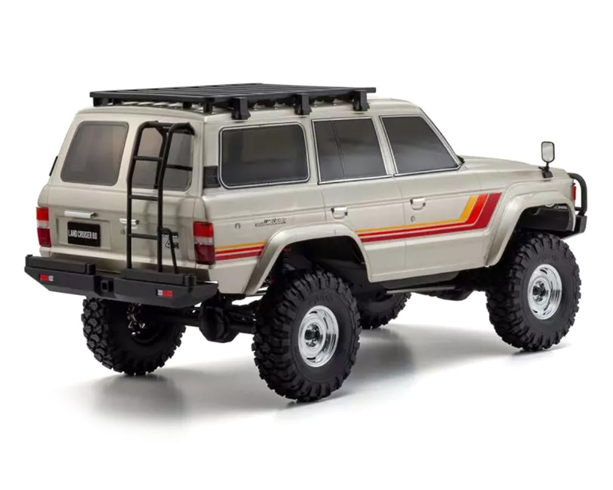 Kyosho KYO34801T1 KC10 Toyota Land Cruiser 60 1/10 4WD ReadySet Brushed Rock Crawler (Silver) w/Syncro KT-231P+ 2.4GHz Radio